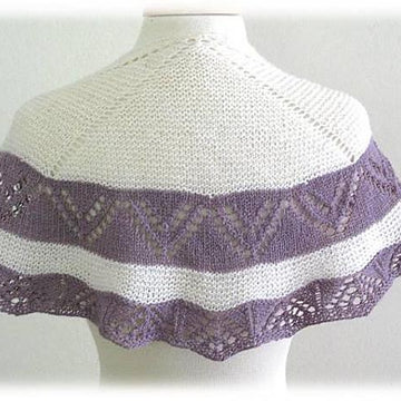 K475-Colorful Horizon Shawlette