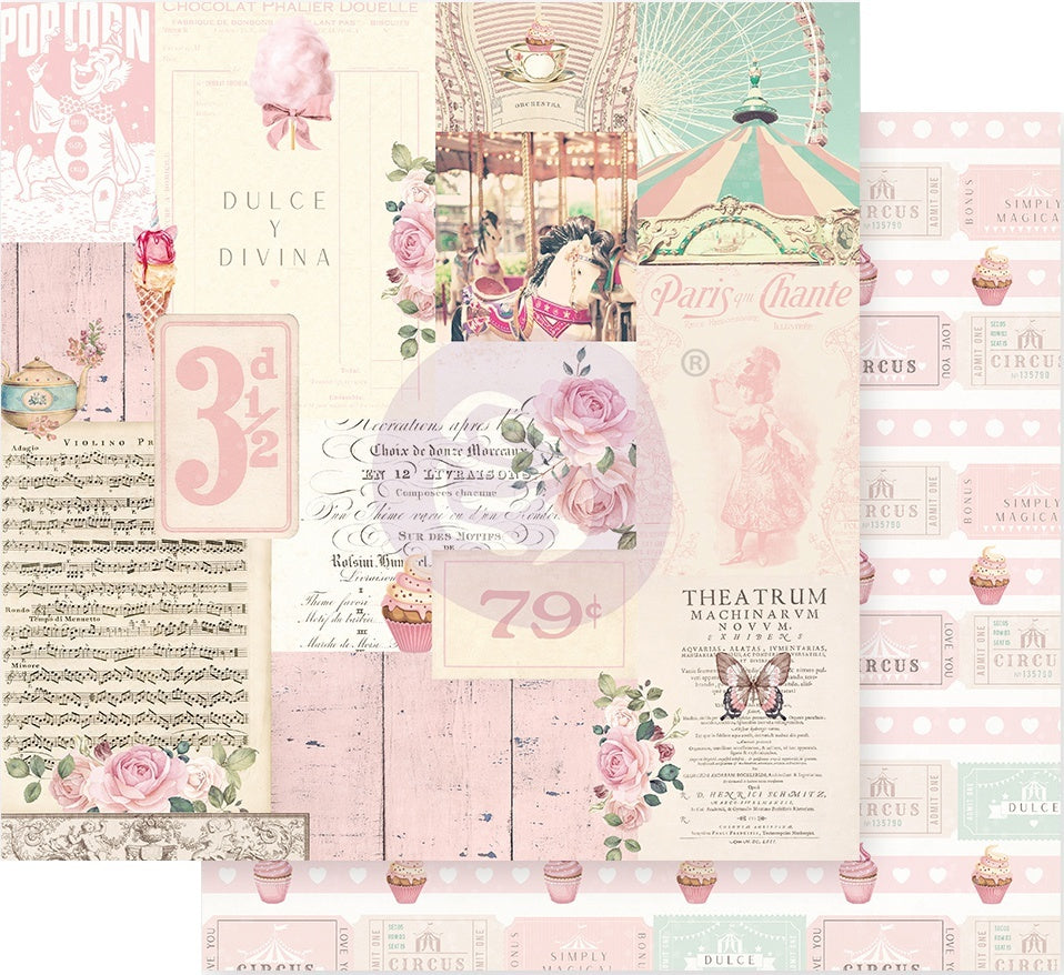 Prima Marketing Dulce By Frank Garcia Double-Sided Cardstock 12"X12" 10/Pkg - Divina