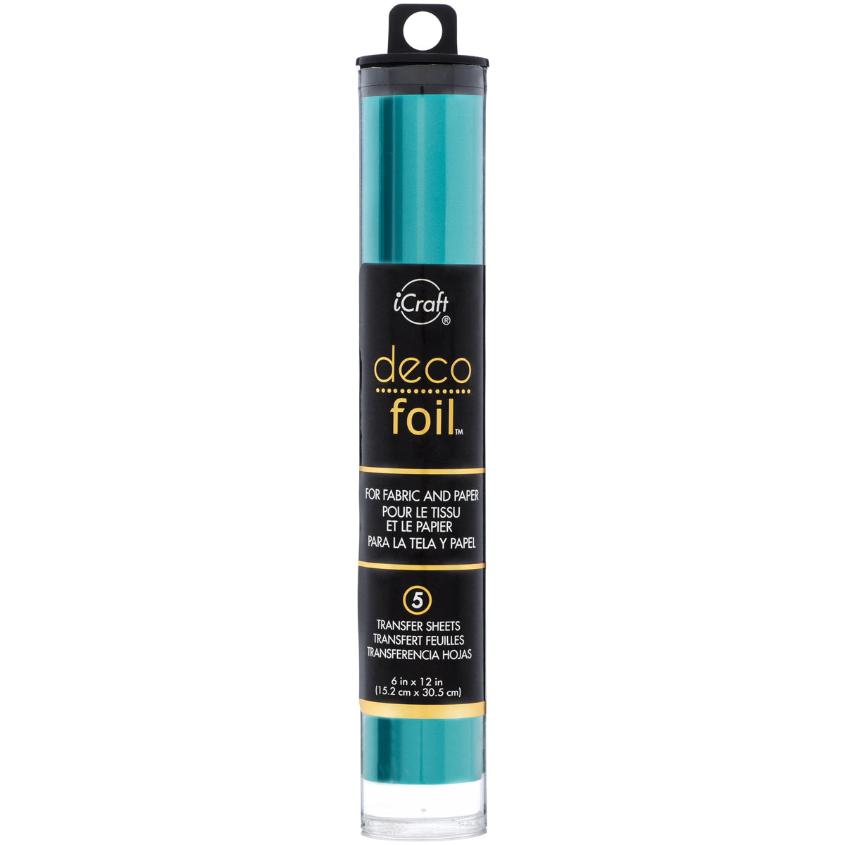 Therm O Web Deco Foil Transfer Sheets 6"X12" 5/Pkg - Turquoise (satin)