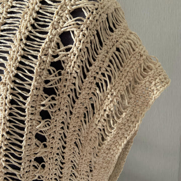 Crochet Drop Stitch Sleeveless Shirt