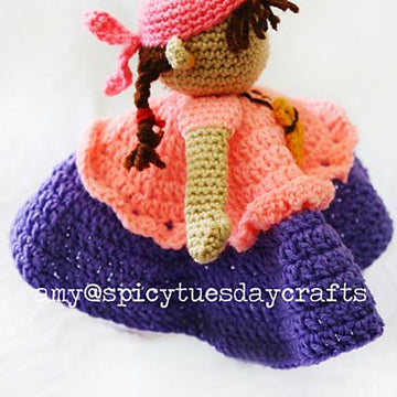 Pirate Lady Blanket Buddy pattern