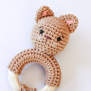Cuddly kitten rattle / teether