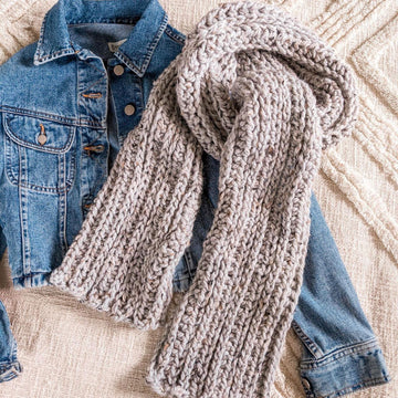 Knit-Look Crochet Scarf