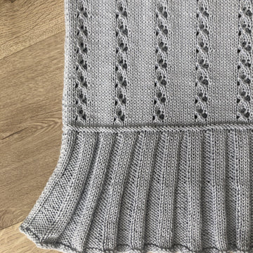 Eyelet Sweater with Floaty Peplum