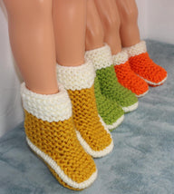 Childrens 2 Colour Super Chunky Slipper Boots