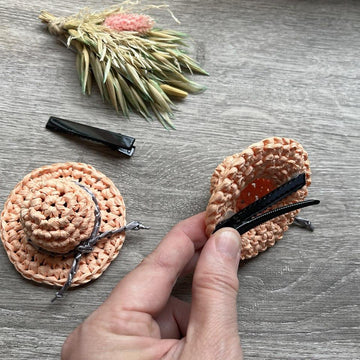 Mini Straw Hat keychain Crochet pattern