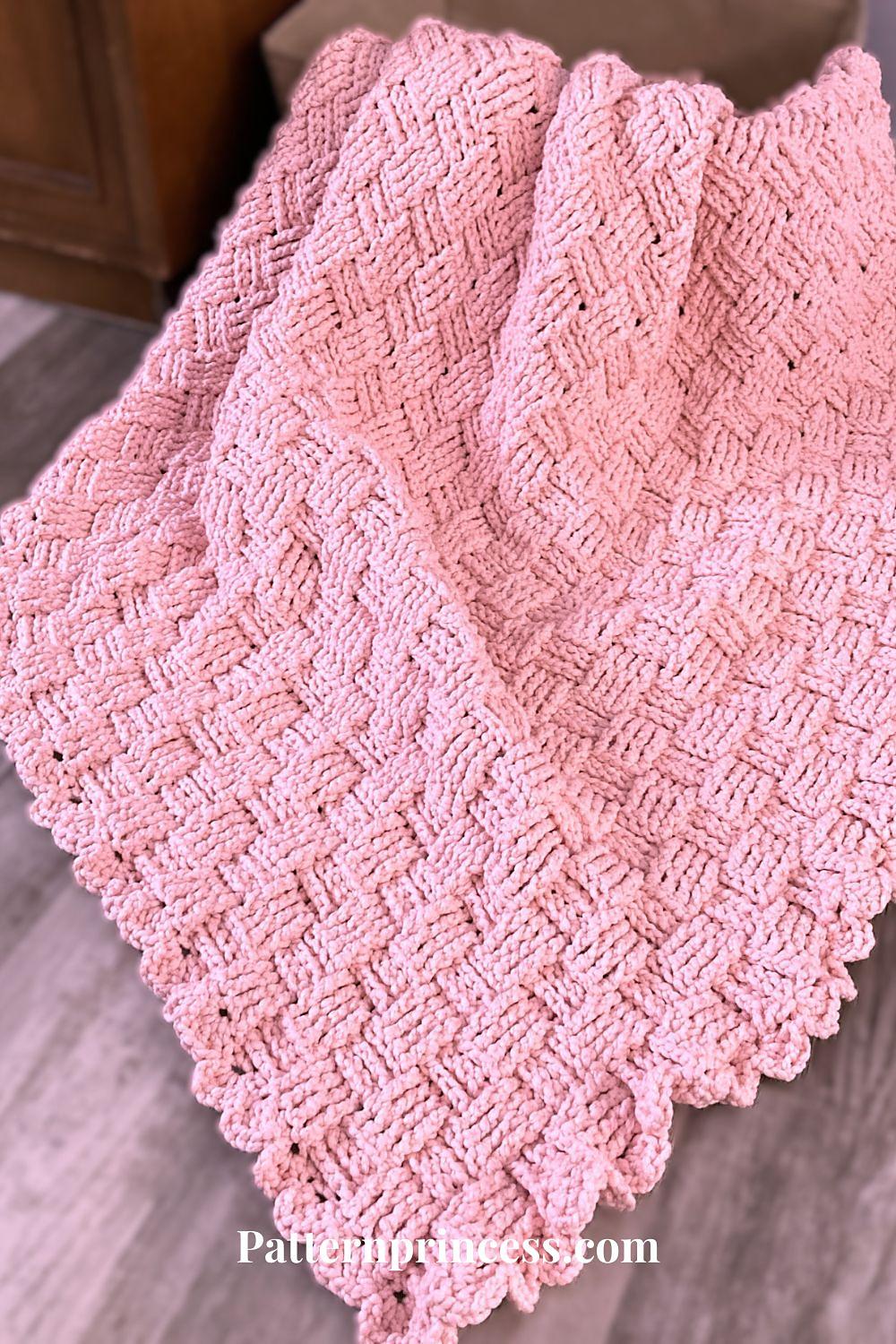 Blush Glam Chunky Blanket