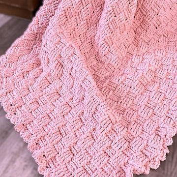 Blush Glam Chunky Blanket