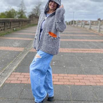 Marled Hoody Cardigan