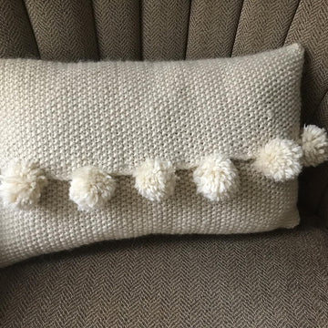 Pompom pillow