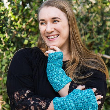 Tunisian Fingerless Gloves