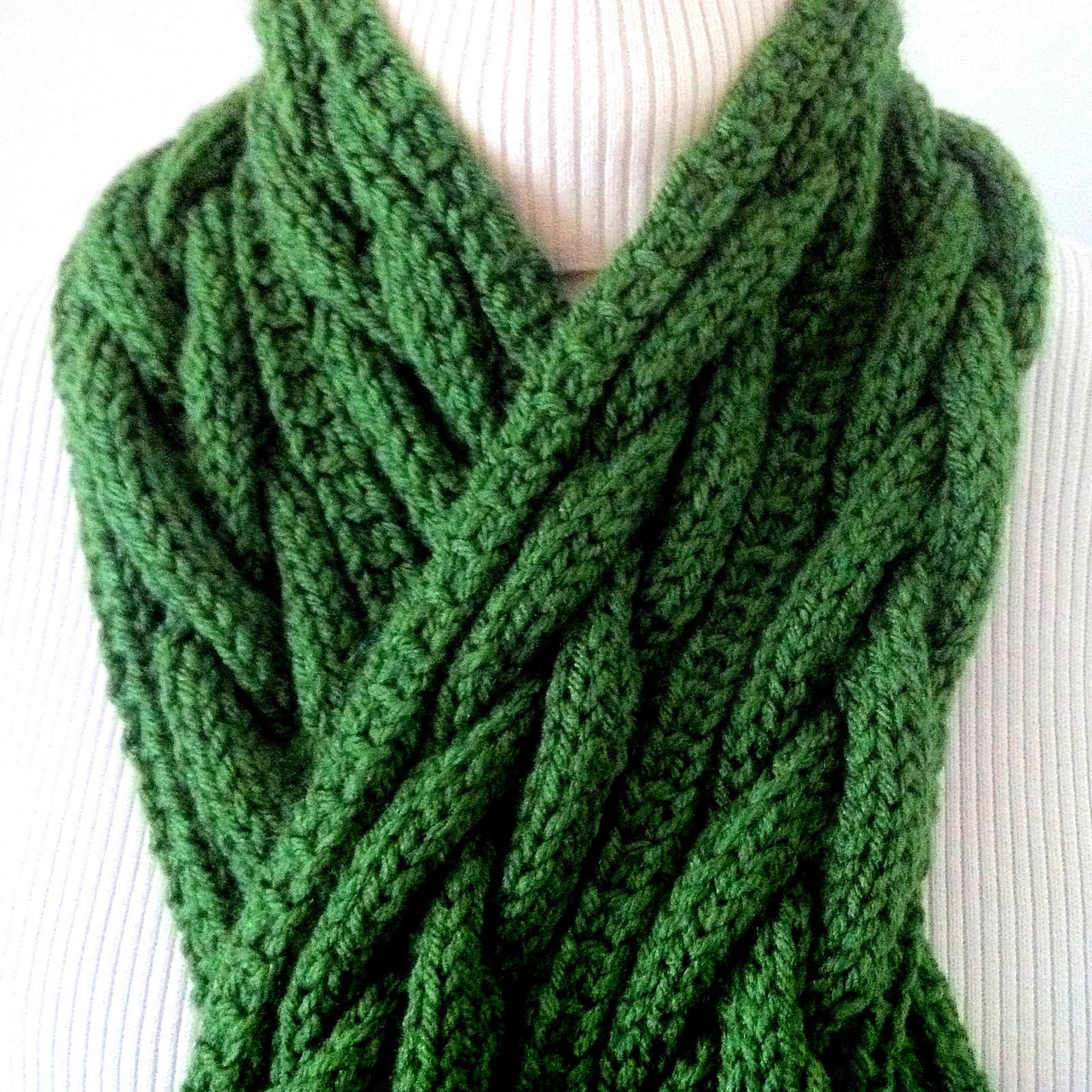 Connemara Plaited Knit Scarf