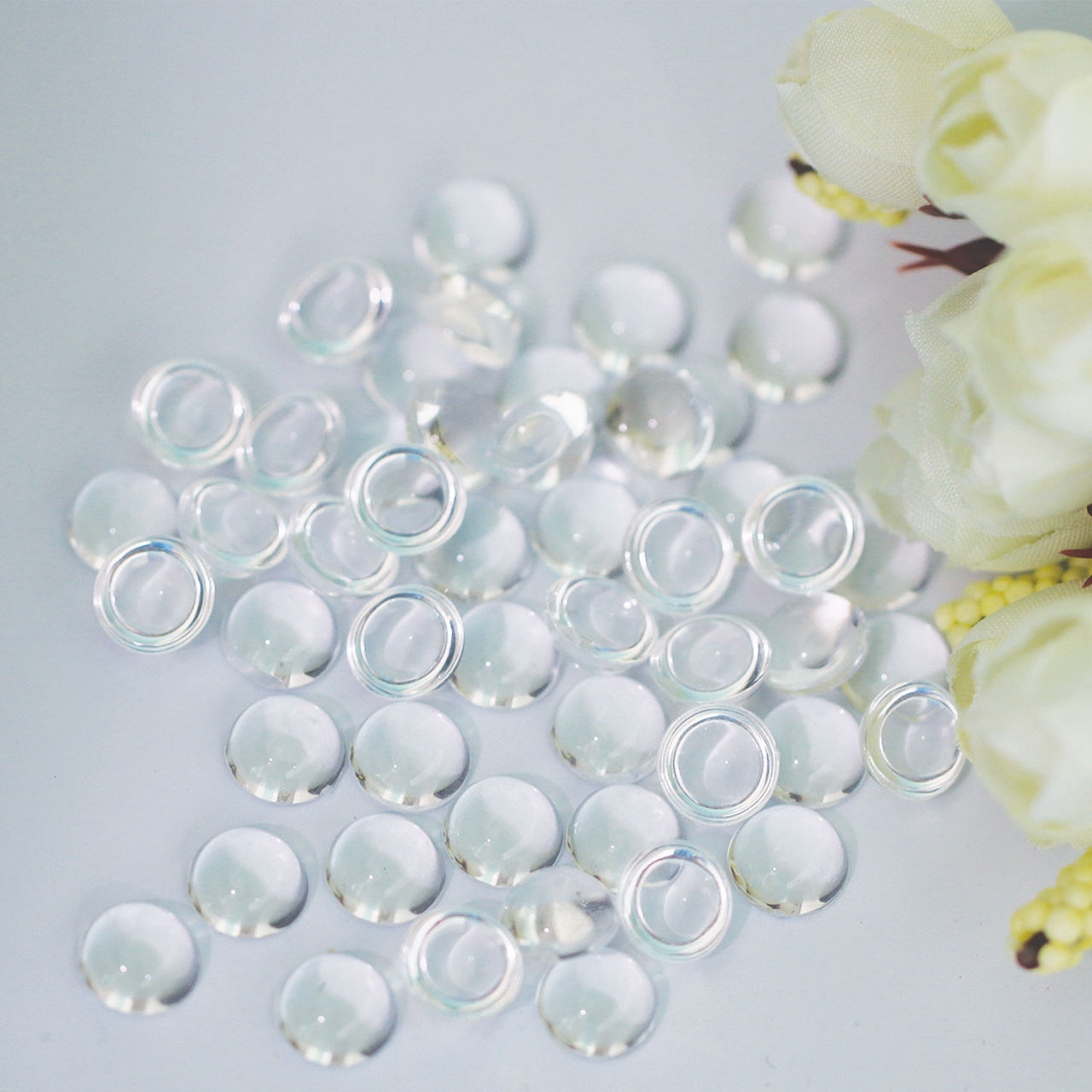 Dress My Crafts Water Droplet Embellishments 50/Pkg - #4, 10mm