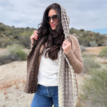 Sweet Stripes Hooded Scarf