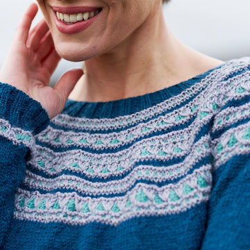 Adele Women’s Slipstitch Yoke Jumper By Sarah Hatton in West Yorkshire Spinners - WYS1000275 - Downloadable PDF