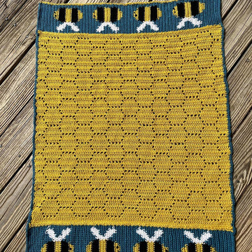 Waggle Dance Bee Blanket