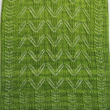 Ton Lace and Mock Cable Shawl