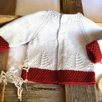 'Fir Christmas' cardigan - P138