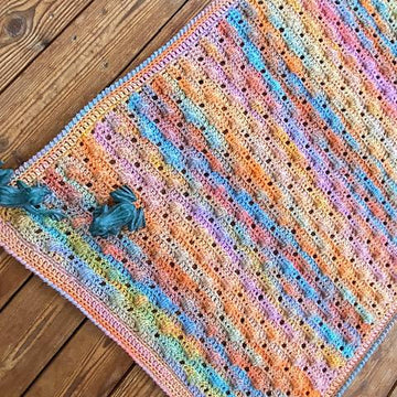 Dotty about Bobbles! Aran Blanket