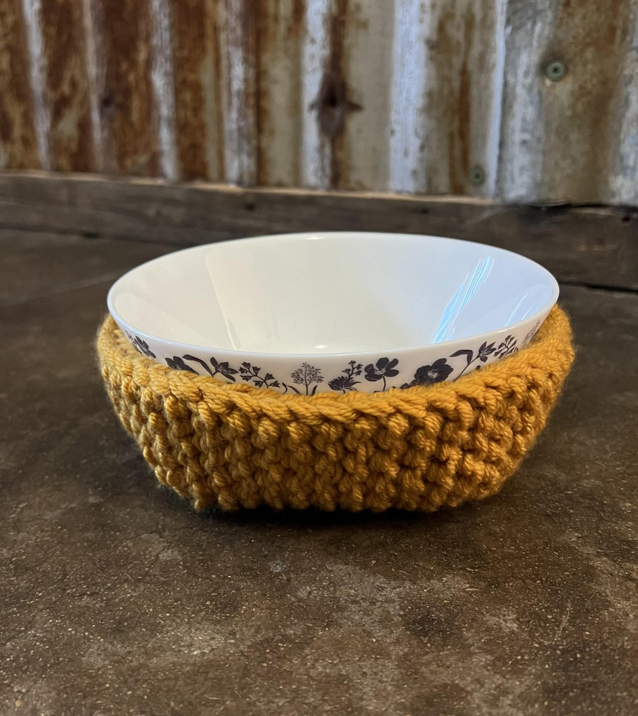 Bowl Cozy -- a loom knit pattern