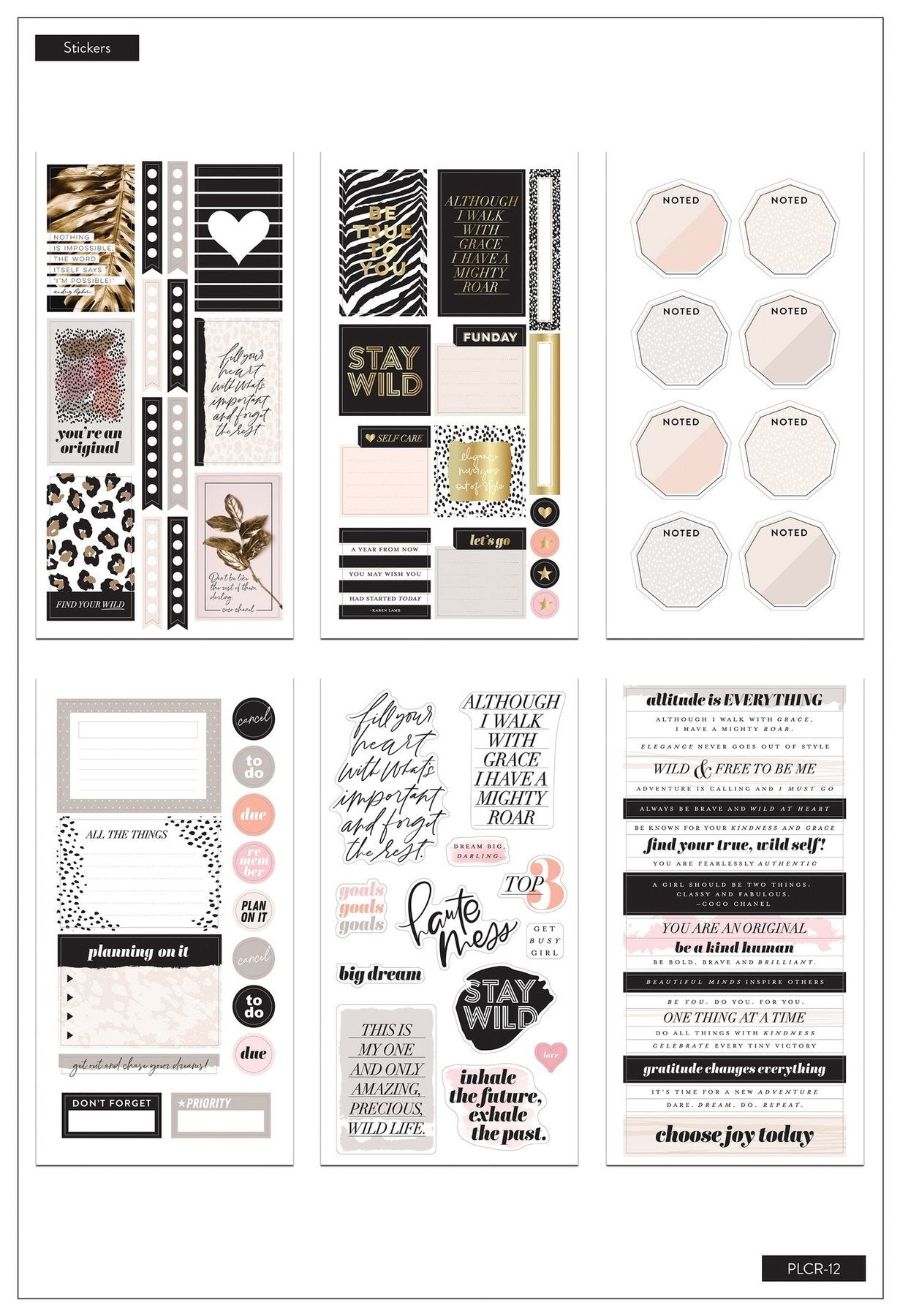 The Happy Planner Classic Planner Companion Accessories - Wild Styled