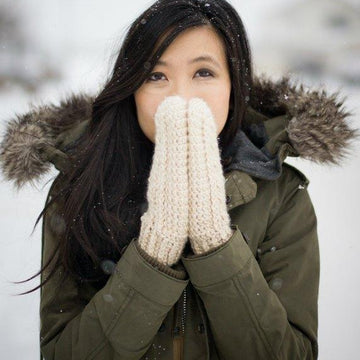Crochet Cabled Mittens