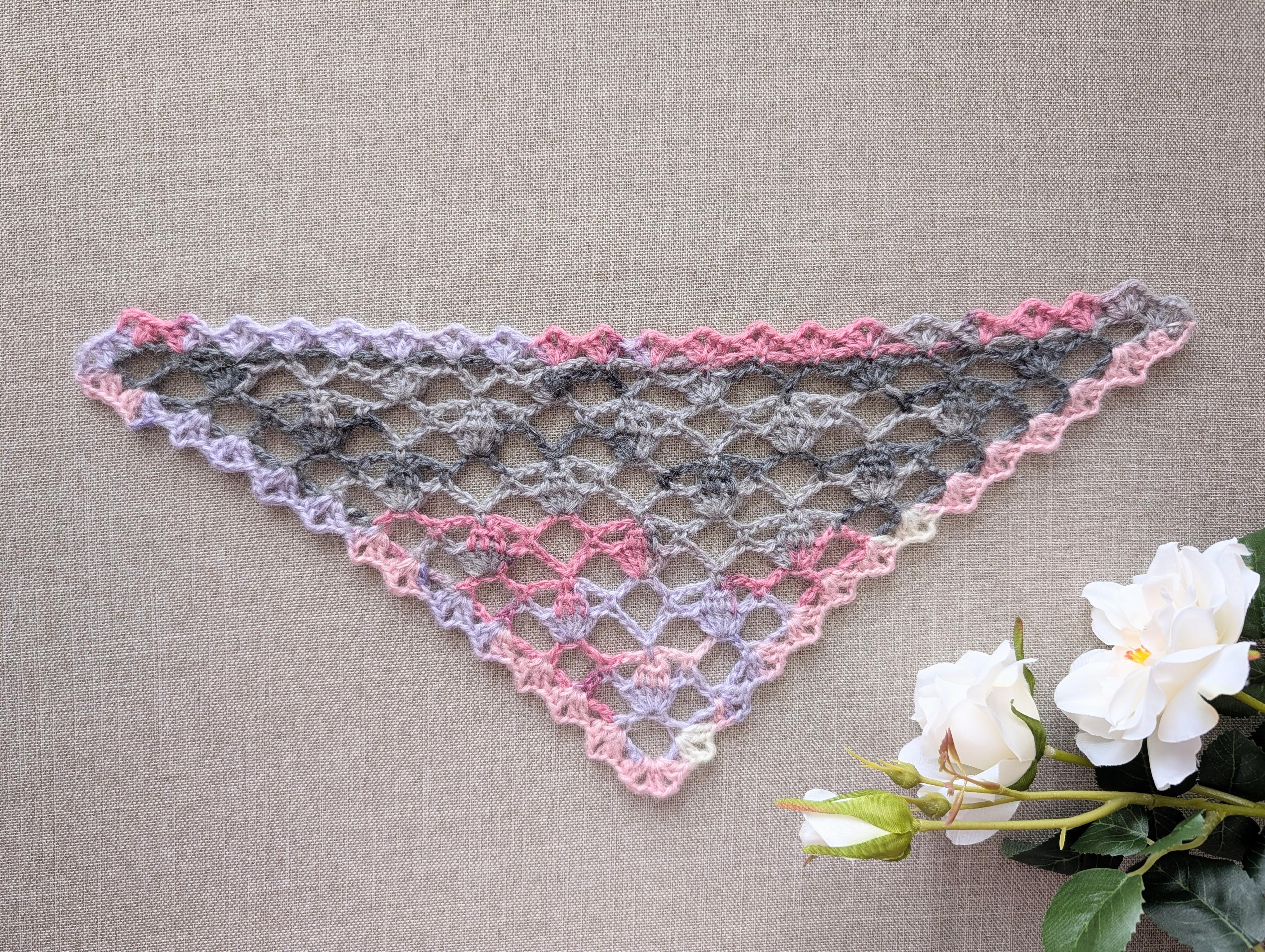 Crochet Bandana/Shawl Pattern/Chart #77