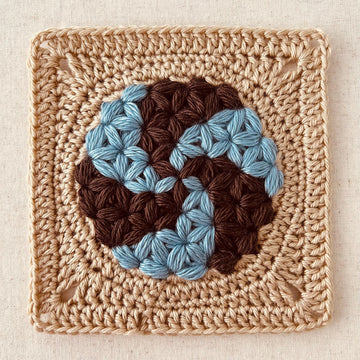 68 Spiral Round Square Motif