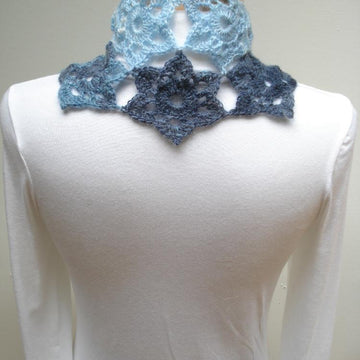 Star Flower Motif Scarf - PA-129a