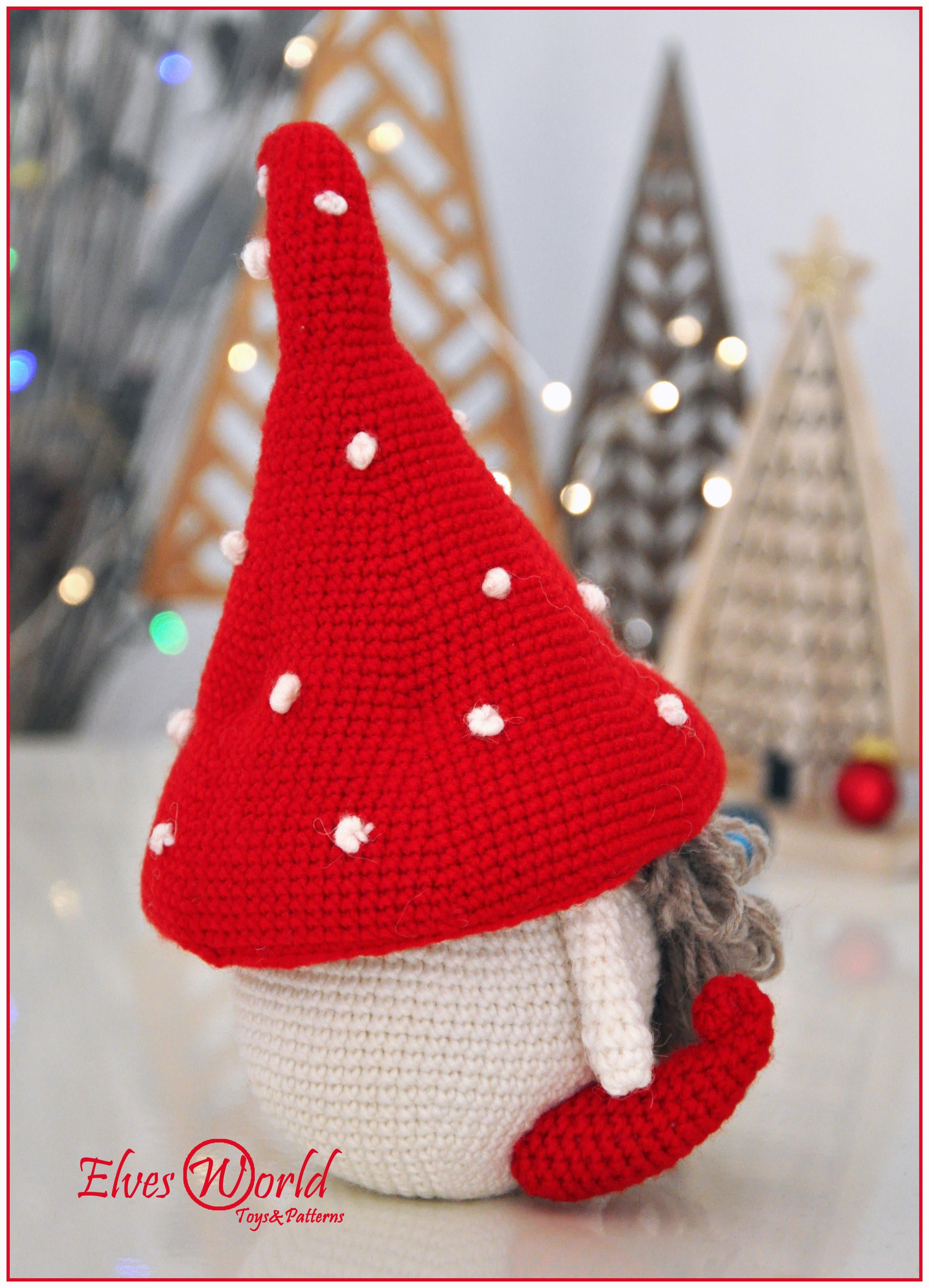 Crochet Pattern Mushroom Gnome