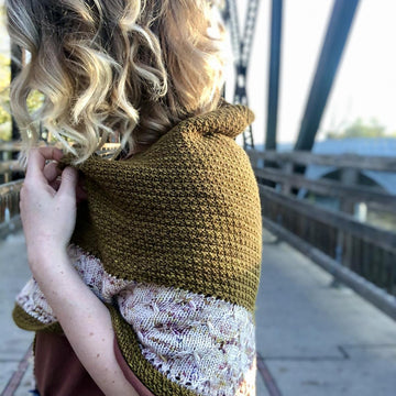 Golden Sparrow Shawl