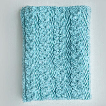 Cable Knit Baby Blanket