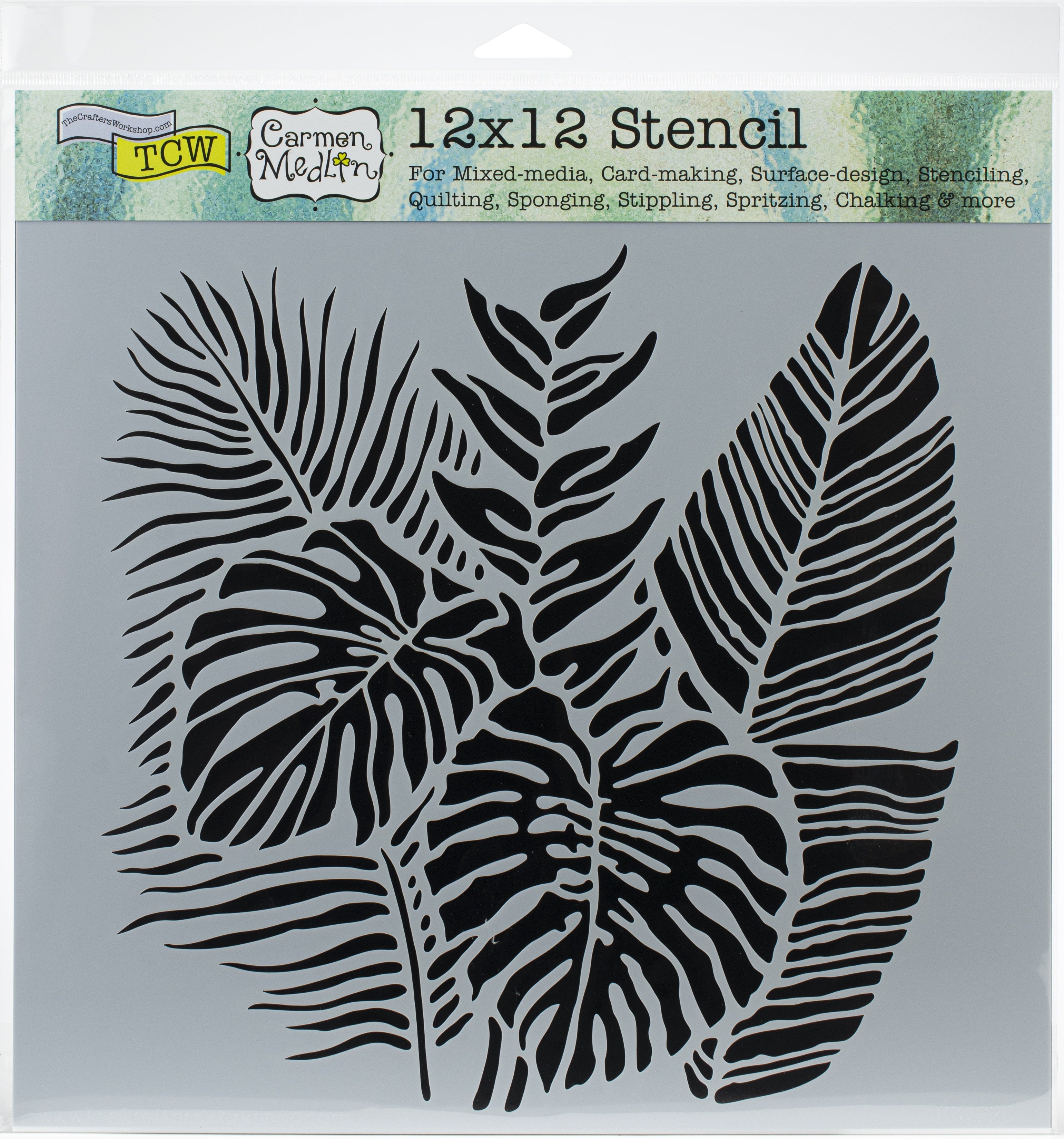 The Crafter's Workshop Crafter's Workshop Template 12"X12" - Tropical Fronds