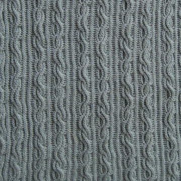 Warm Brioche Cabled Stole