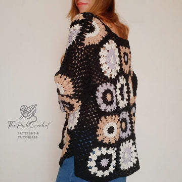 Granny Square Crochet Cozy Cardigan