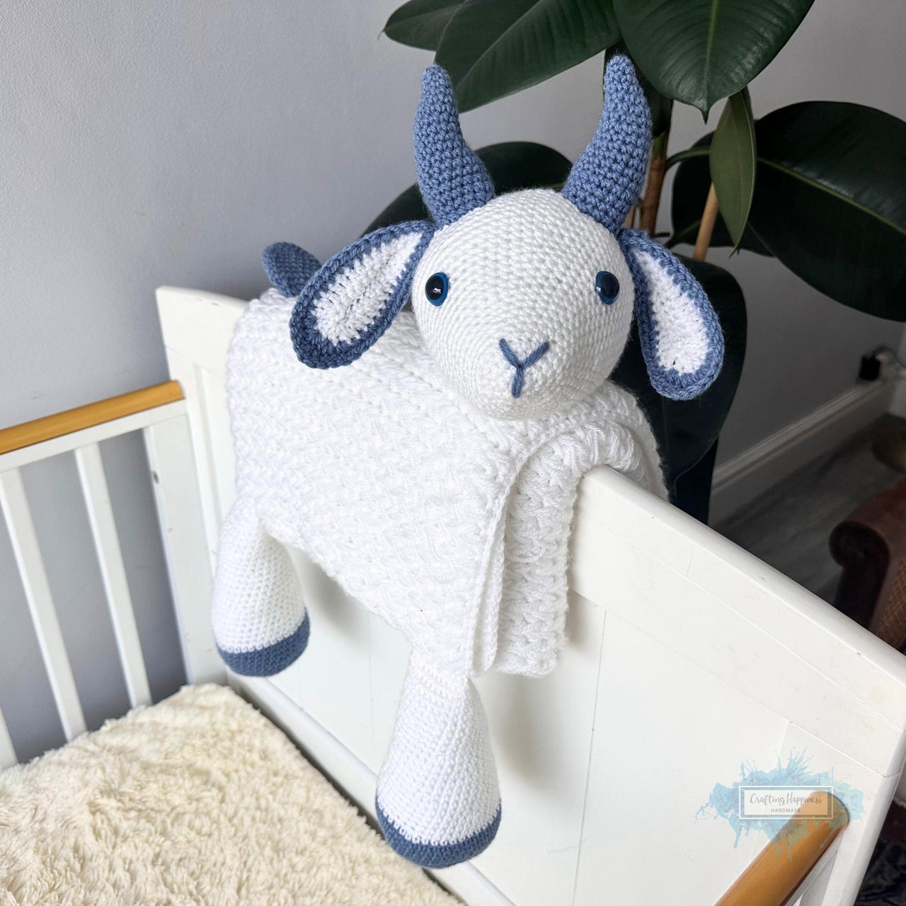 3in1 Farm Goat Baby Blanket