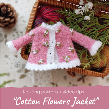 Cotton Flowers Jacket for Blythe