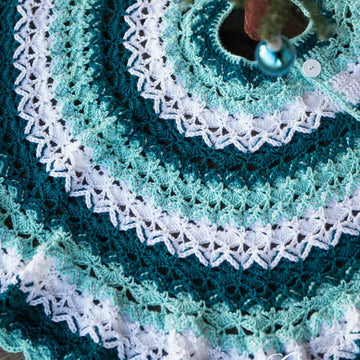 Beautifully Textured Christmas Tree Skirt
