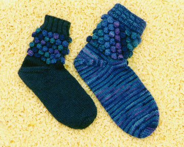 Toe Up Bobbly Socks 305