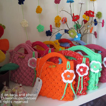 Bobble Bag Crochet Pattern in 2 Sizes