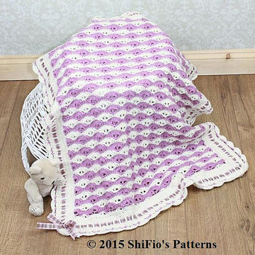 Highland Heather Blanket Crochet Pattern #304