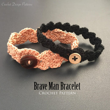 Bracelets for Men Crochet e-book of 3 Patterns
