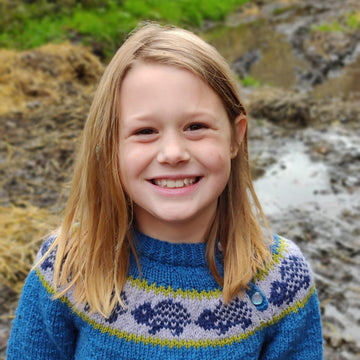 Textured Jumper With Hedgehog Yoke