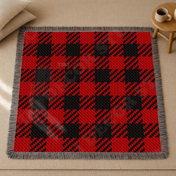 C2C CROCHET PATTERN Red Plaid Blanket Scottish Tartan Afghan Checkered Lapghan