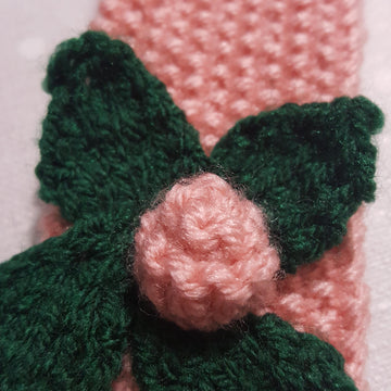 Salmon Pink Flowered Headband