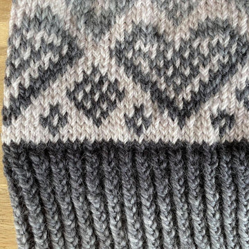 Fair Isle Heart Beanie