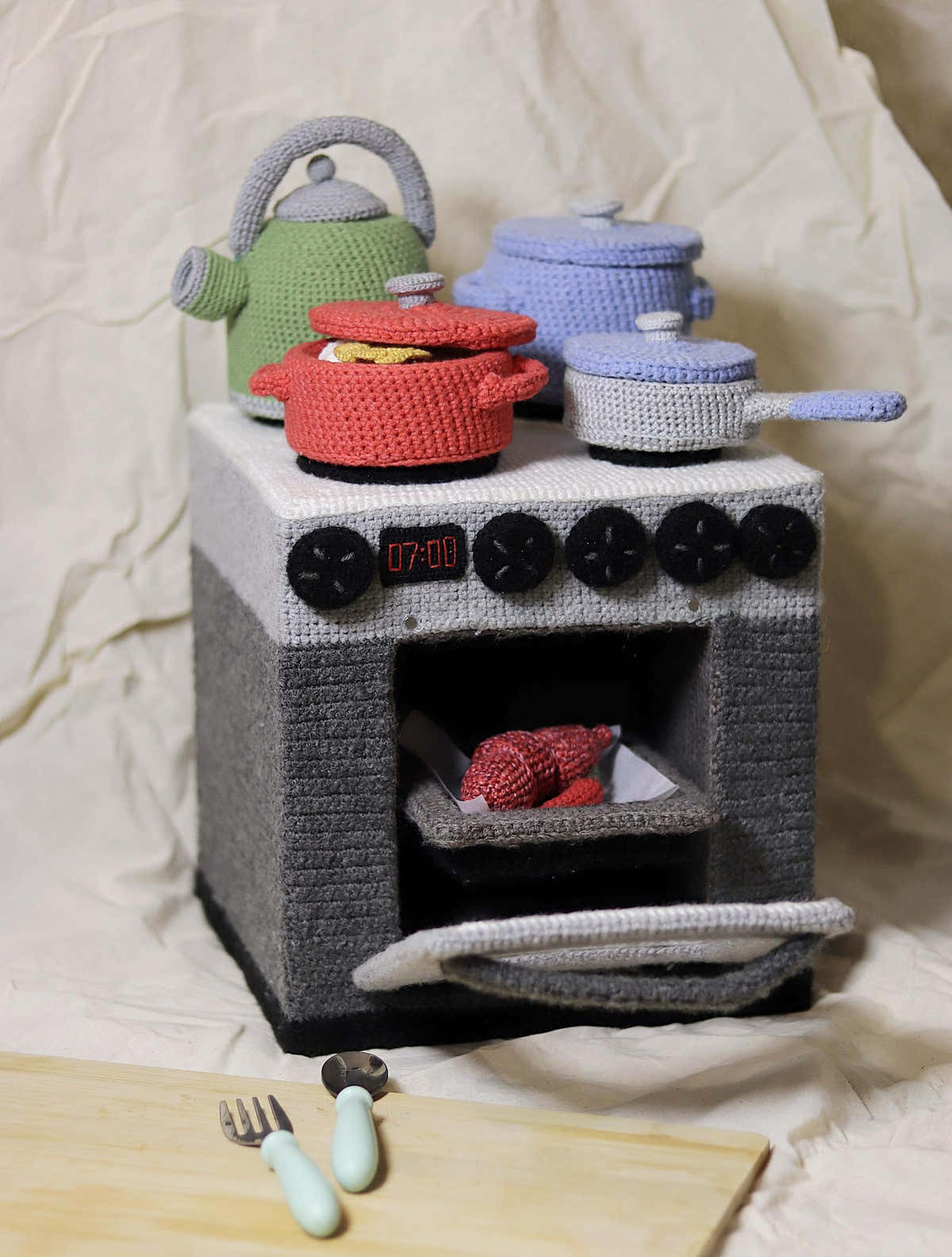 Crochet Stove and Kitchen Set | Play Kitchen Pattern