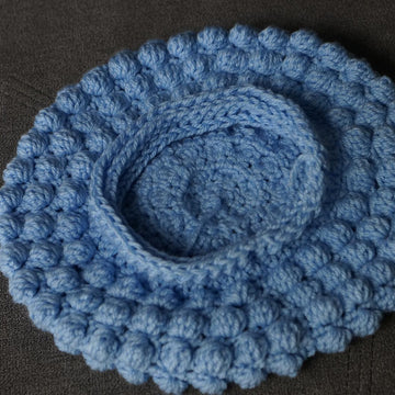 Bobble stitch beret