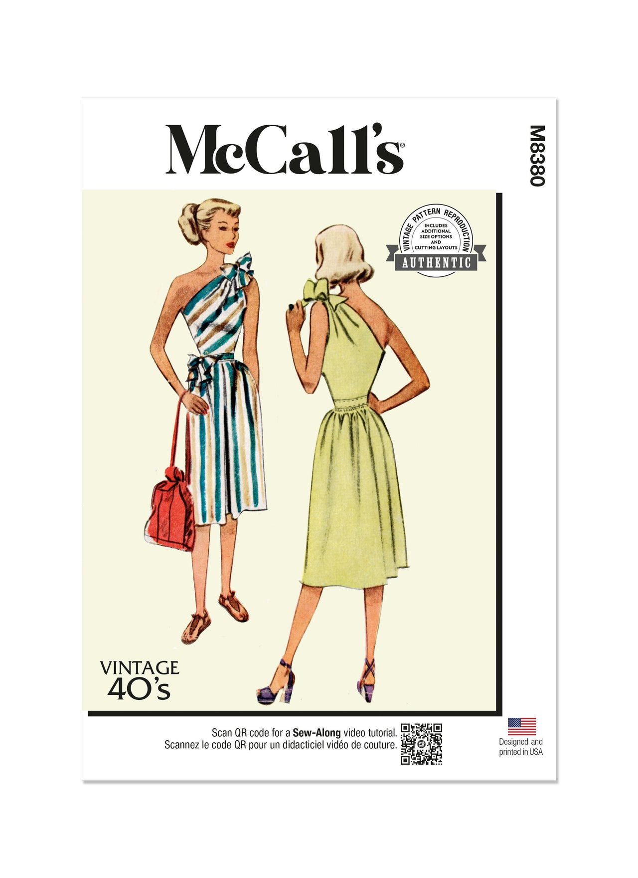 McCall's Misses' Dress M8380 - Sewing Pattern