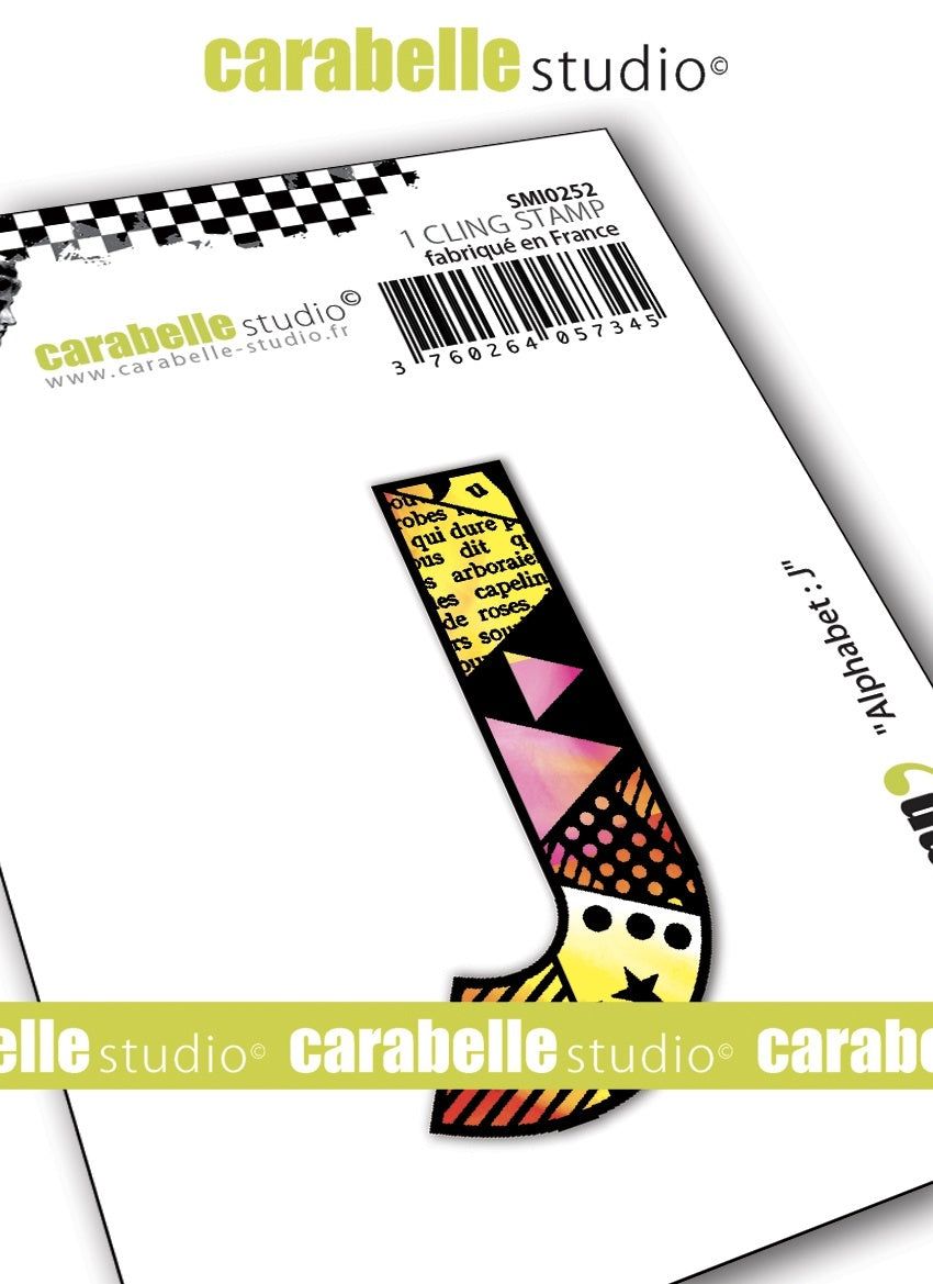 Carabelle Studio Cling Stamp Small - J